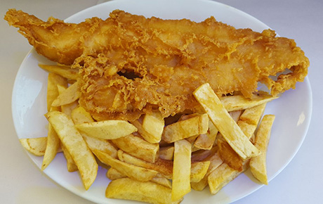 the funky fish and chip shops - fish and chips