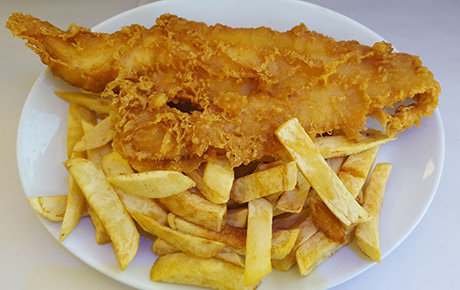 the funky fish and chip shops - fish and chips